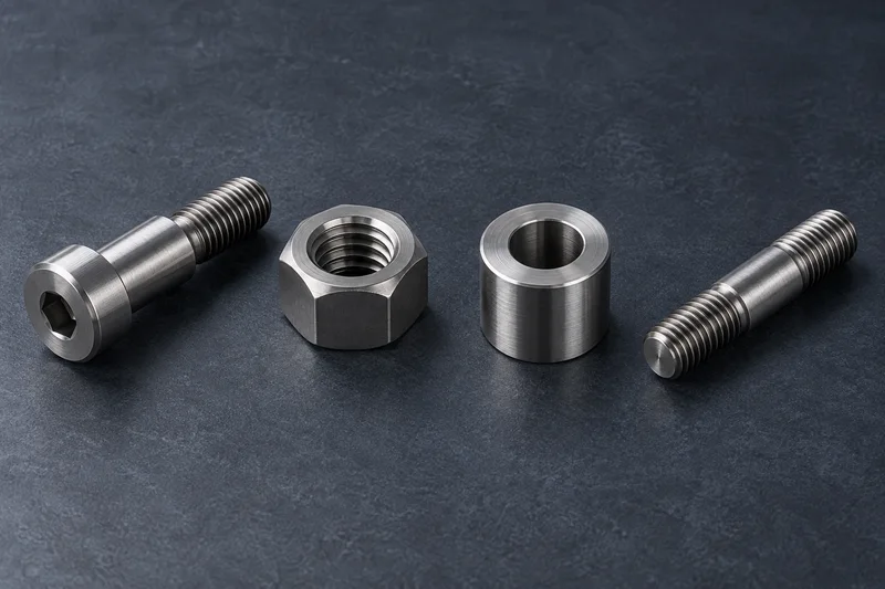 Custom bolt, nut, spacer and stud