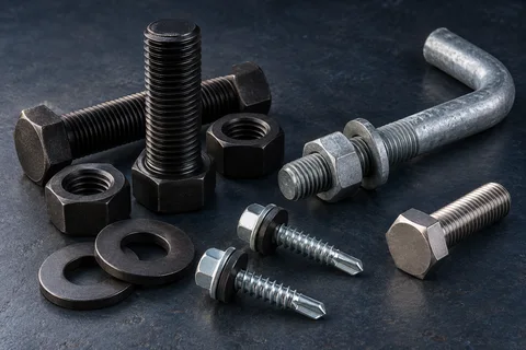 Bolts, nuts and washers product assortment